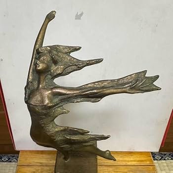 Amazon.co.jp: 久保田博之 作 ブロンズ彫刻美人像「光と風」置物