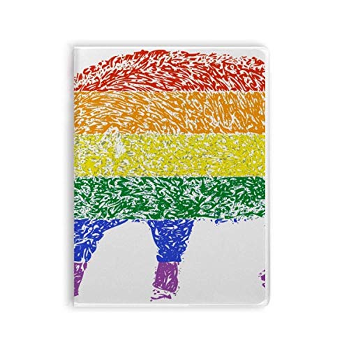 Carnet LGBT à couverture souple aux couleurs arc-en-ciel pour l'écriture quotidienne