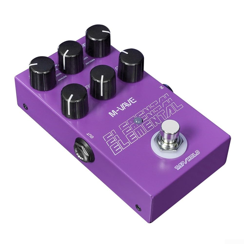 Digital Delay Pedal, Square Delay Guitar Pedal, 9 Effects Digital Analog Tape Mod Sweep, For Electric Guitar And Bass True Bypass