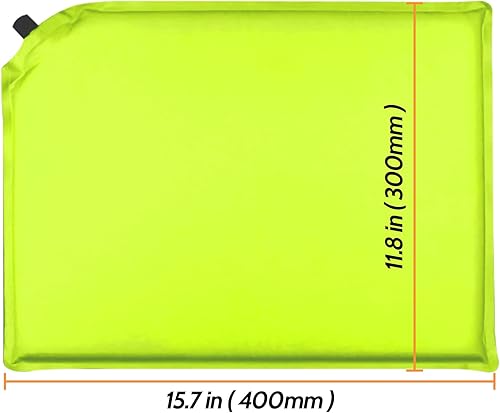 Miniatura 3 de Cojín inflable portátil para asiento autoinflable, almohadilla grande, resistente al agua, para viajes, avión, estadio, oficina, deportes,