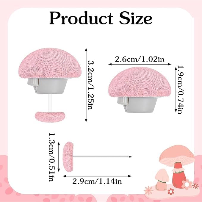Chavda Cotton Mushroom Shape Duvet Clips, Non-Slip Cover Fixator, Comforter Quilt Holder with One-Key Unlock for Blanket Bed Sheet Curtain Socks Mattress Covers (Pack of 4) 1