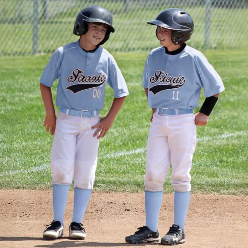 Image of Baseball Socks and Belt for Youth Adult Softball Socks Combo Elastic Waist Belt for Men Kids Boys Girls Women JASGOOD