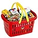 Theo Klein 9693 Cestino per la spesa, con accessori I Cestino robusto con manici resistenti I Include 21 scatole di cibo I Giocattoli per bambini dai 3 anni in su