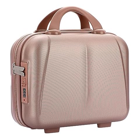 TOLIDA Hard Shell Vanity Case with Lock Cover