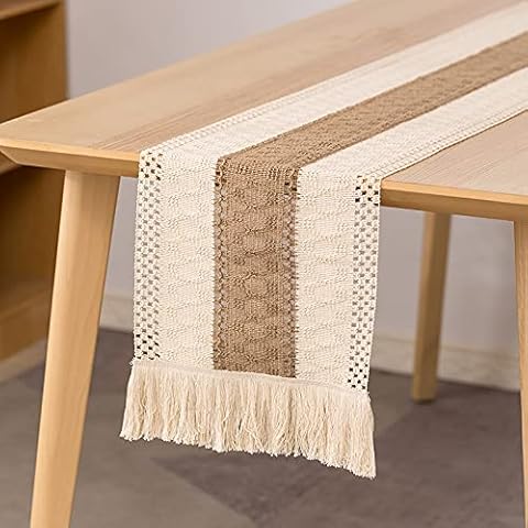 Camino de Mesa de macramé Runmeihe Cover