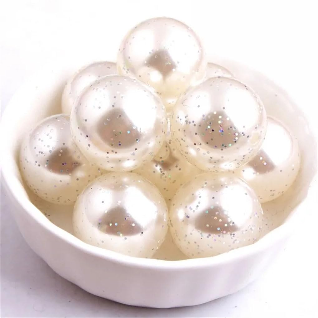 akrylowe koraliki rzemieślnicze, Koraliki akrylowe wielokolorowe 10-20 mm do wyrobu biżuterii DIY(Gray9,20mm 100pcs per bag)
