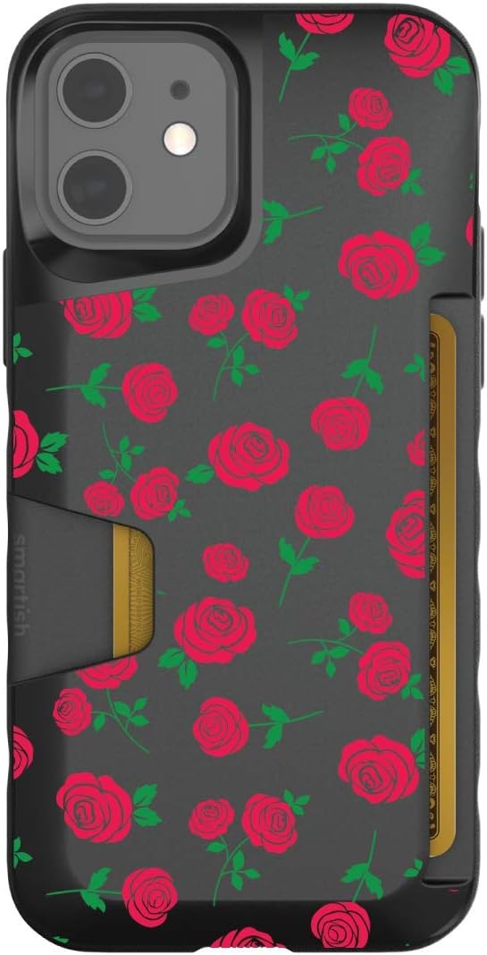 Smartish - Petalhead - iPhone 12/12 Pro Wallet Case - Wallet Slayer Vol. 1 [Slim + Protective] Credit Card Holder - Drop Tested Hidden Card Slot Cover Compatible with Apple iPhone 12/12 Pro
