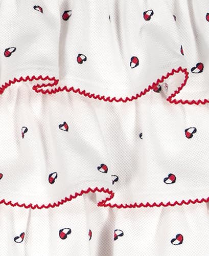 Tommy Hilfiger Baby Girl's 2-Piece Bubble Sunsuit with Headband, White Heart Flag, 6-9 Months - image 4