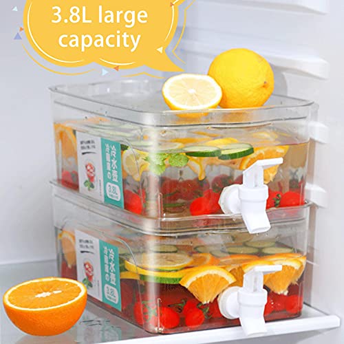 3.8L Distribuidor De Bebidas Para Geladeira Grande Capacidade Recipiente De Bebidas Com Torneira Rec
