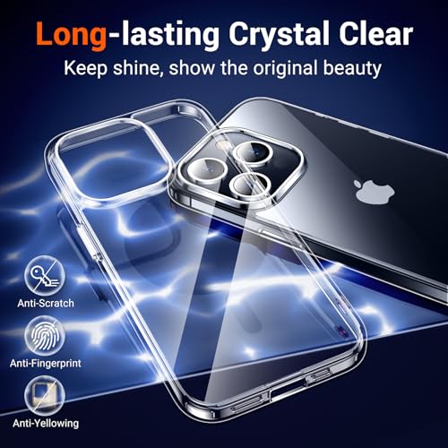 Coque transparente iPhone 15 ProMax en cristal durable de qualité militaire - 4