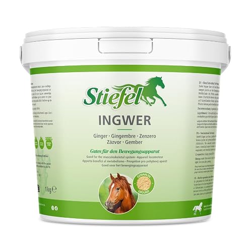 Stiefel Jengibre para caballos, 100% jengibre natural, puede apoyar la salud respiratoria y articular