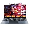 Computadora portátil de 16 pulgadas, pantalla FHD IPS de 1200p, laptop para juegos i5 (hasta 3.9 GHz) para 16 GB de RAM 512 GB SSD, WiFi de doble banda BT5.0, batería de larga duración, PC para juegos