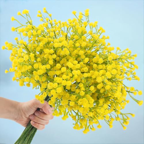 N&T NIETING Babys Breath Artificial Flowers Bulk, 10Pcs Fake Gypsophila
