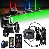 VISWIKER 2PCS RGBW Whipless LED Laser Whip Lights for UTV ATV Truck