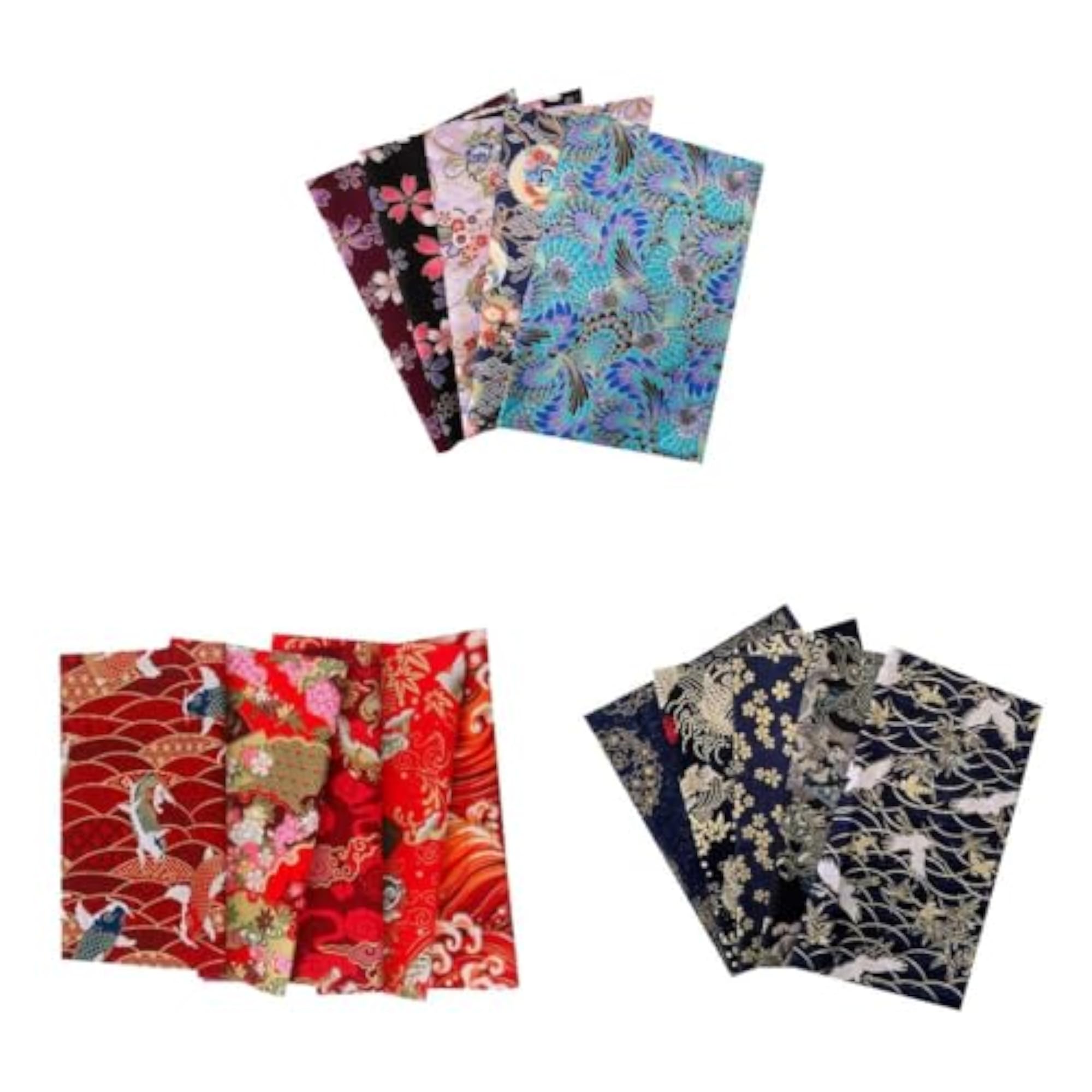 15pcs Colorful Cotton Patchwork Sewing Quilt Fabrics Bundle