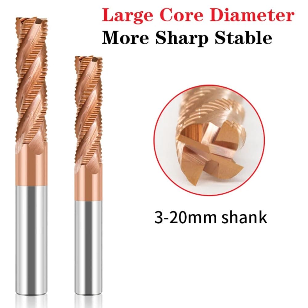 Fresa de desbaste CNC, carburo HRC55, 4 flautas, fresa de acero de tungsteno, 6mm, 8mm, 10mm, 12mm, herramientas de fresado CNC, brocas de enrutador (Size : 9x25x10x75)
