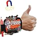 MyToolOn Magnetic Wristband with 20 Super Strong Magnets for Holding Easily Tools, Screws, Nails and Metal parts. Unique Gift for DIY, Handyman, Husband, Dad, Boyfriend, Men and Women!