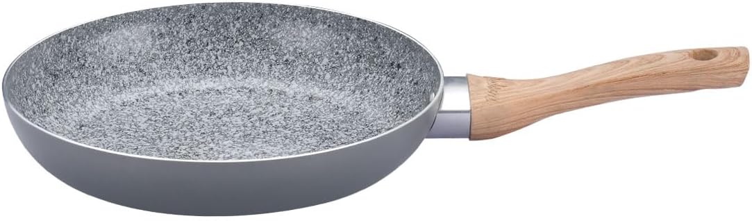 HUDSON Nonstick Grey Frying Pan 9Qt Cookware, Pots and Pans, Dishwasher Safe, Granite Nonstick, Granite Grey, 9.5 inches (9.5 Inches) Thumbnail