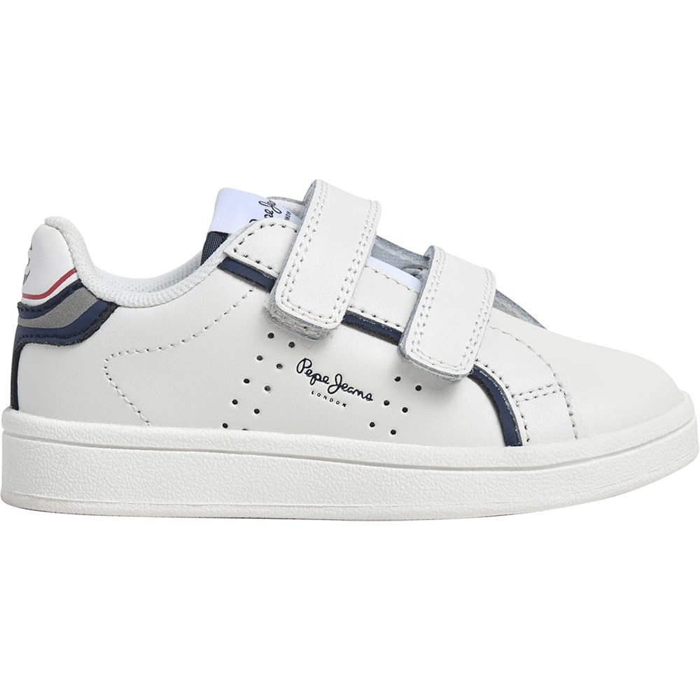 Pepe Jeans Player Young BK Sneak, White (White), 11.5 UK