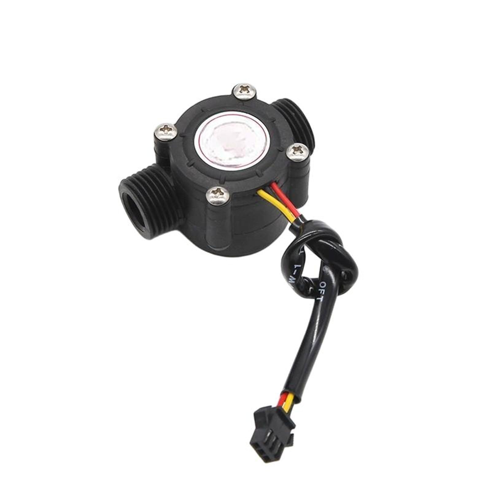 2pcs Water Flow Sensor Hall Effect Meter 1/2 Inch Nylon Liquid for Irrigation Heater Inner Diameter 11 mm Easy to Operate