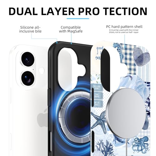 Coque antichoc iPhone 16 pour protéger des chutes, étui chrétien MagSafe