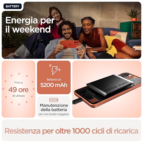 Motorola Moto G06 (4/256GB, Fotocamera 50Mp+Flicker Cam, Selfie 8MP, Display Hd+ 6.88", Mediatek Helio G81 Extreme, 5200Mah, Android 15), Arabesque - 7