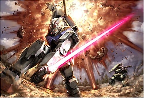 Gundam First Battle - 1000 Pieces Jigsaw Puzzle (49cm x 72cm) by Beverly