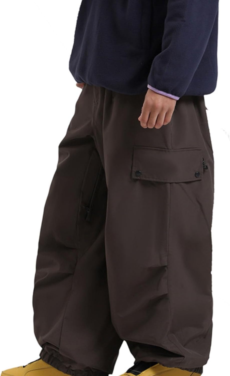 Men Women Snowboard Pants Snow Super Baggy Insulated Winterproof Waterproof Loose Ski Pants for Winter Sports