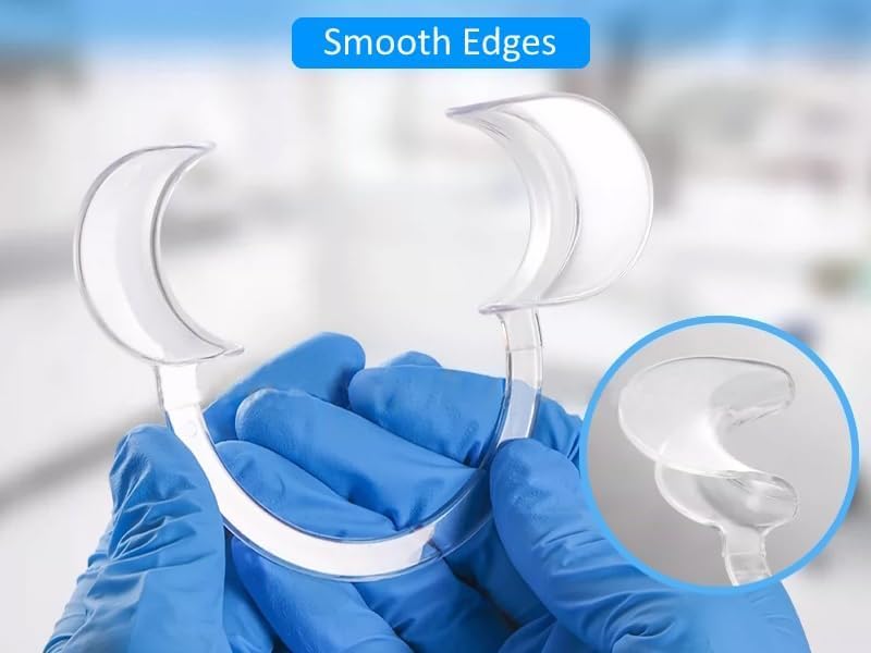 Miniatura 6 de Paquete de 20 abridores de labios en forma de C para blanqueamiento dental o juegos divertidos, tamaño mediano