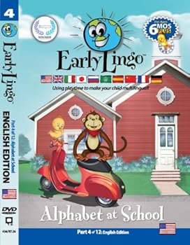 Toy Early Lingo Alphabet at School DVD (Part 4 English) Book