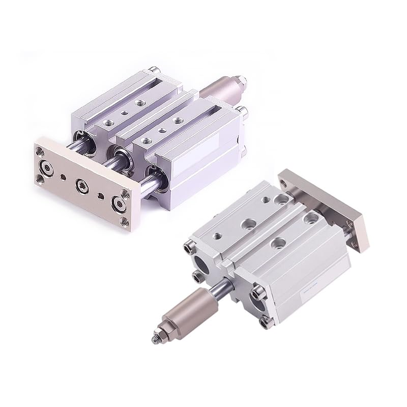Cylindre pneumatique trois barres axe réglable alésage 16 course 150mm