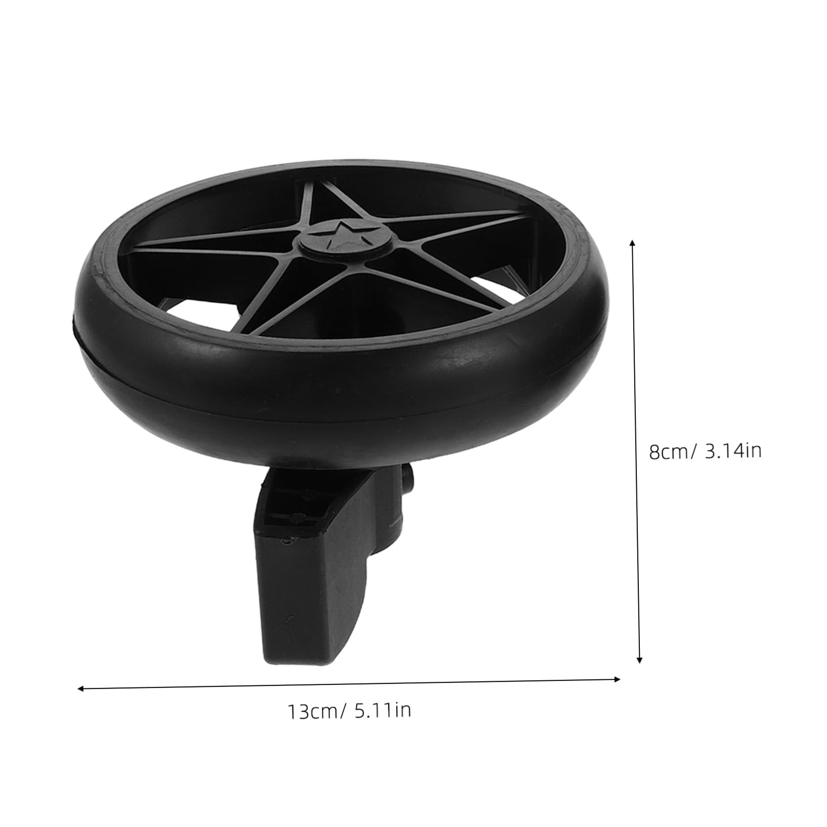 2pièces Lot de Roulettes Pivotantes Silencieuses avec Frein pour Trotteur et Poussette Accessoires de Rechange pour Roues de Poussette