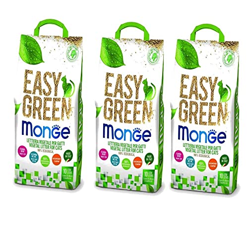 Lettiera Vegetale Monge Easy Green - Mais Italiano, 10 Litri, Biodegradabile - Foto 5