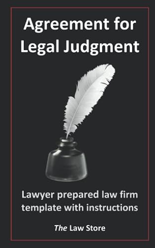 Agreement for Legal Judgment: Lawyer Prepared Law Firm Template With Instructions