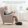 Medcursor Foot Massager Machine with Heat Function, Deep Kneading Massager, Multi-Level Settings & Adjustable Intensity for Home or Office Use (Black)