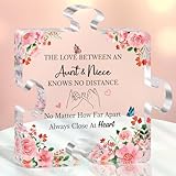 Futricy Gifts for Aunt: Aunt Birthday Gifts from Niece Nephew, Christmas Gifts for Her Women, Acrylic Puzzle Plaque 3.9 x 3.3Inch Decorative Sign