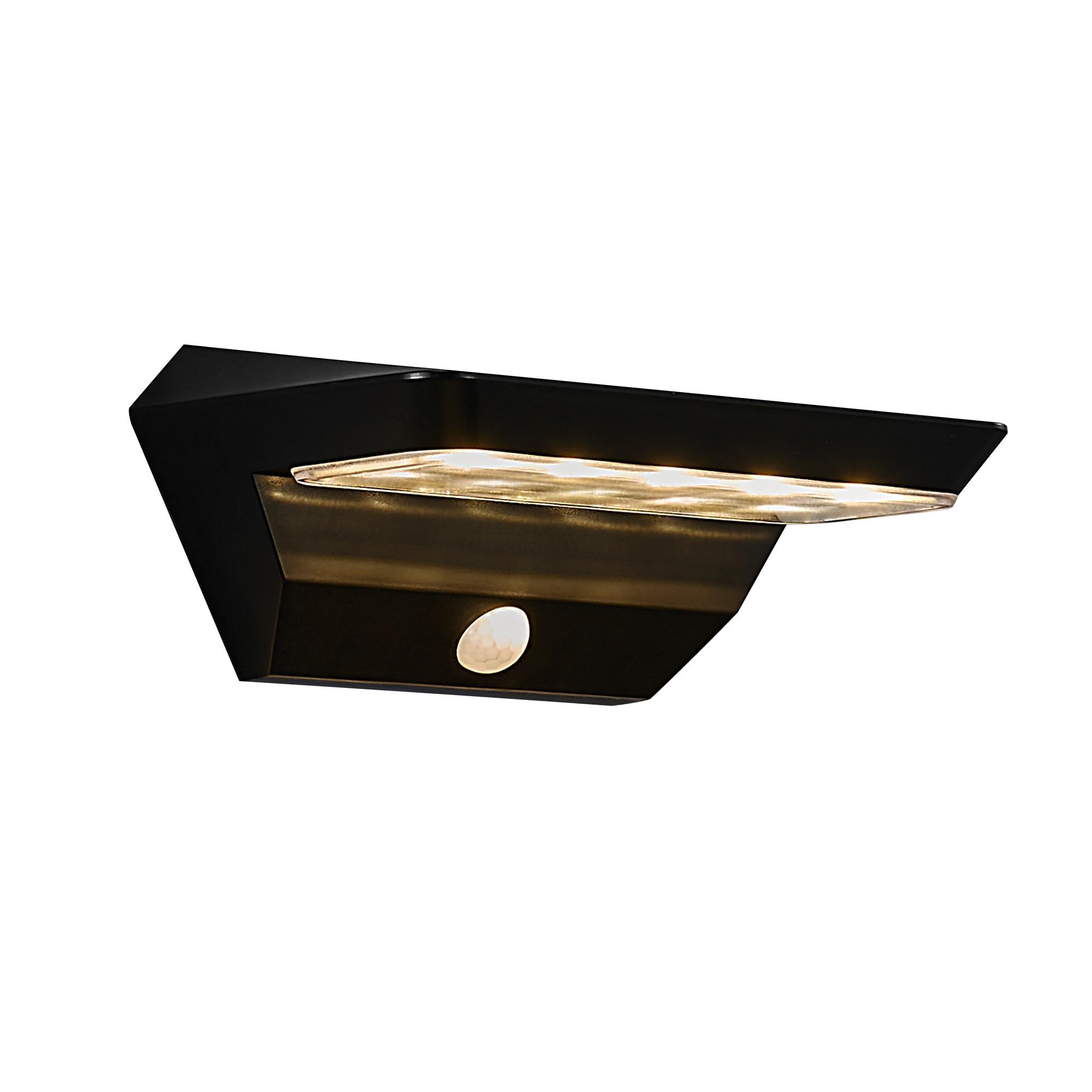 Nordlux Black Agena Outdoor Wall Light Solar Plastic Garden Led Ip44 3000K