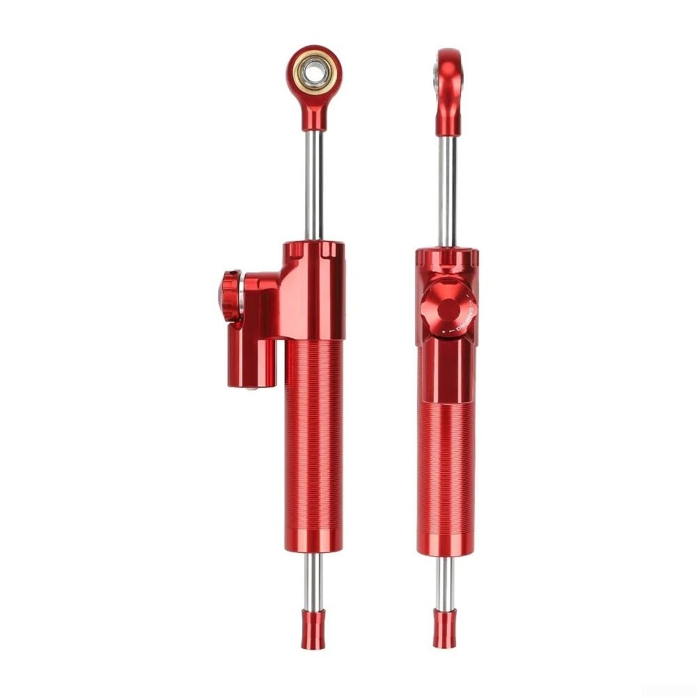 Amortisseur de direction Kukirin G3-Pro 2024 | Stabilisateur de direction en aluminium/pièce de rechange | Amortisseur de stabilisation de guidon de moto (rouge)