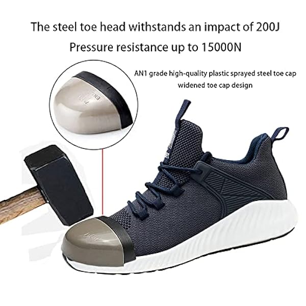 Lichtgewicht Stalen Neus Schoenen,Ademende Veiligheidstrainers Dames Lichtgewicht Veiligheidsschoenen Voor Unisex,▁