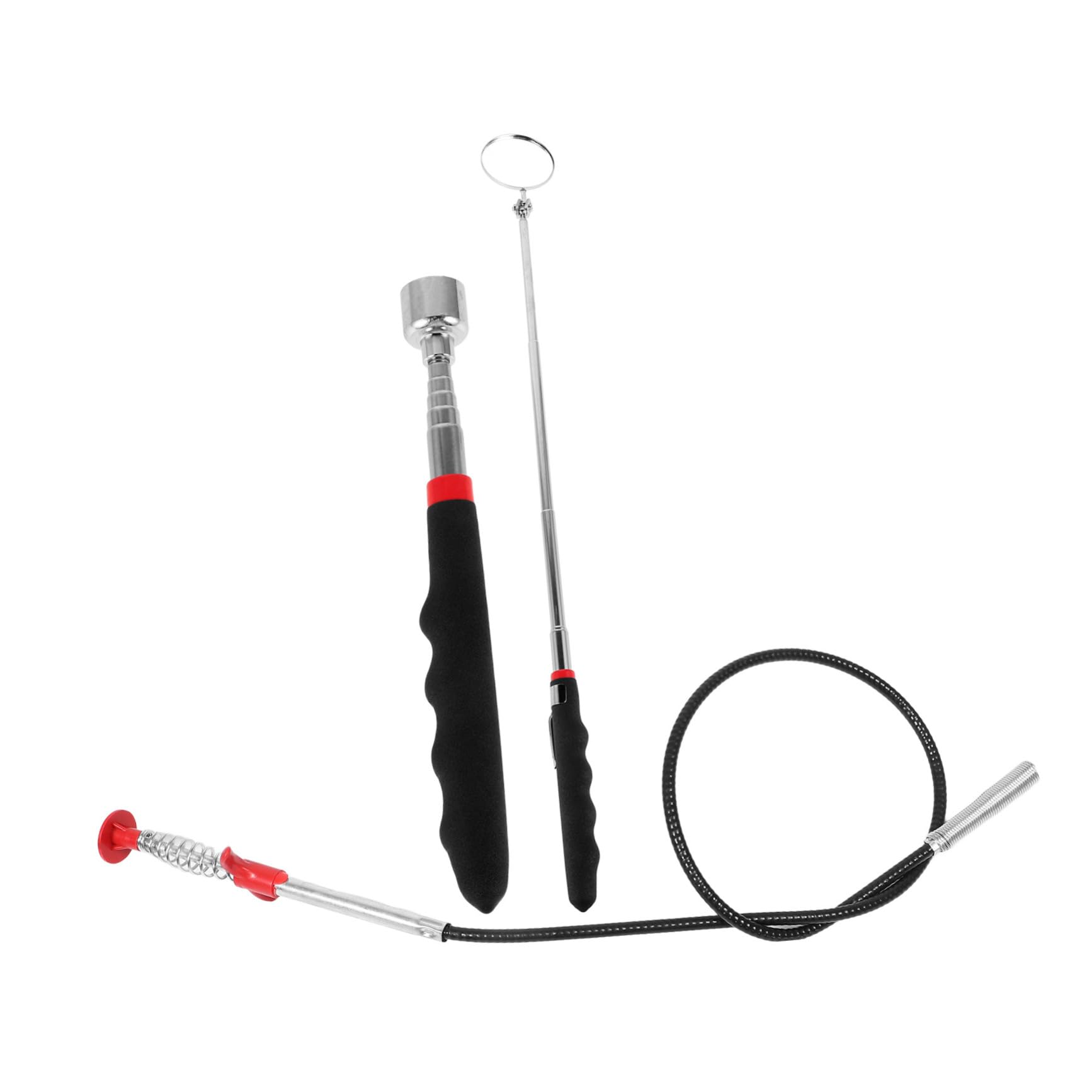 FUNOMOCYA Inspection Mirror for Car Telescopic Pickup Tool Telescoping Inspection Mirror for Vehicle Maintenance
