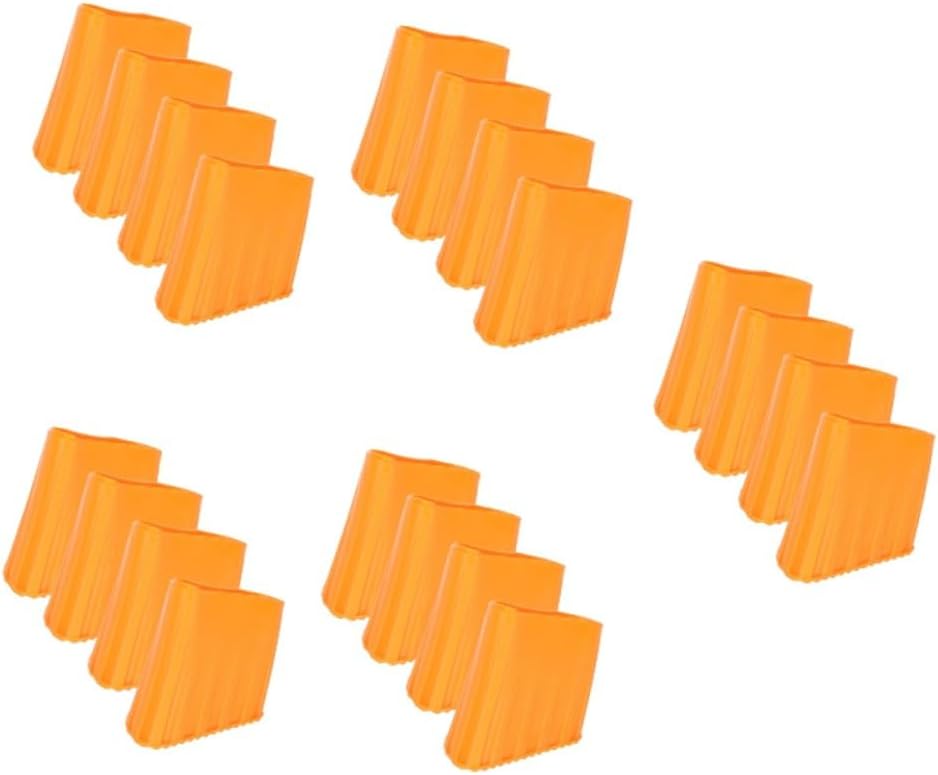 jojofuny 20pcs Non- Plastic Ladder Feet Covers Ladder Accessories for Extension Protects Floors from Damage Easy to Install and Replace Fit
