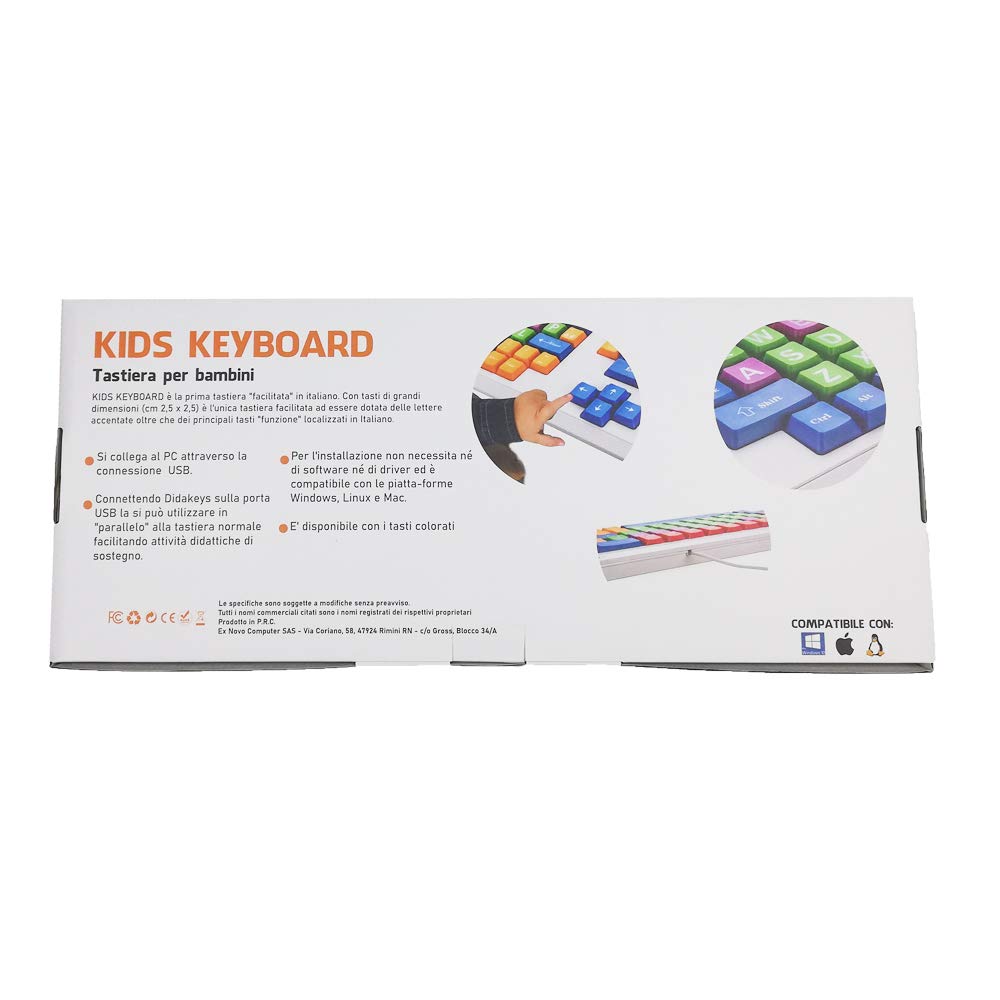 Nuevo Teclado Colorido para Mejorar el Aprendizaje de los niños - Diseño Italiano - Educational Keyboard Kids