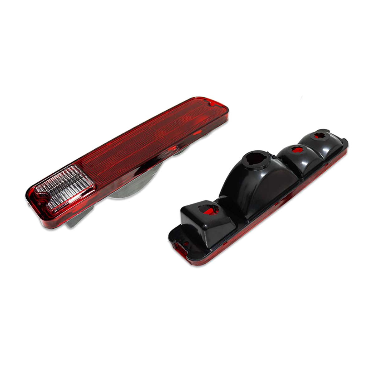 ADIIL 2PCS Rear Tail Light Housings Red Lens Tailamps For 1979-1987 Chevrolet El Camino Malibu GMC Caballero