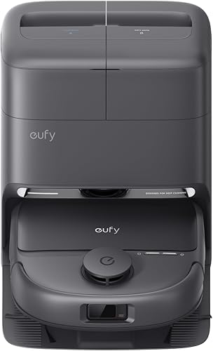 Robot aspirateur Laveur eufy C28, Rouleau-serpillère HydroJet autonettoyant, Aspiration Turbo 15000 Pa, Combo 5-en-1 aspirateur et serpillère, Conception Anti-nœud, évitement des Obstacles par IA - 2
