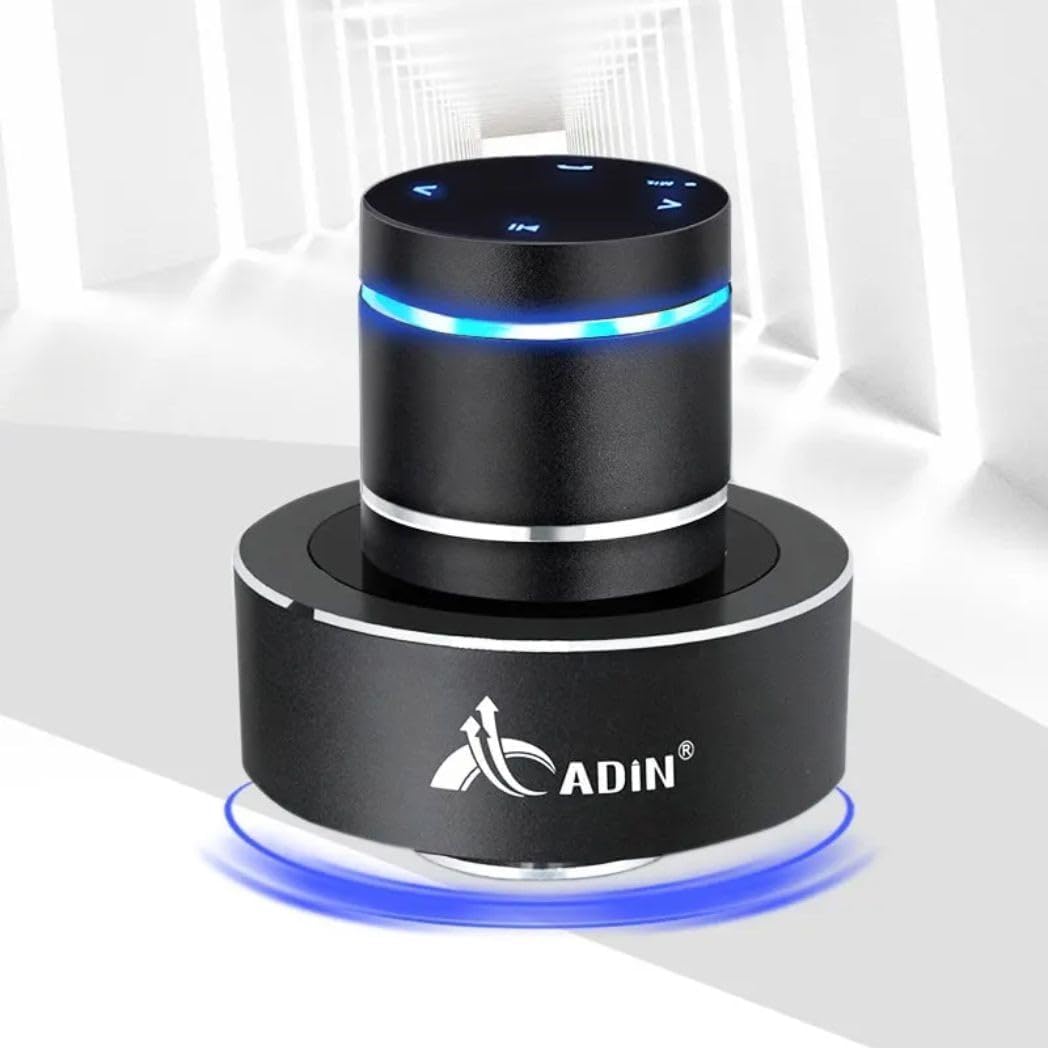 Adin 26W Mini Portable Metal Vibration Bluetooth Speaker, Wireless Touch Bass Music Subwoofer, 360-Degree Audio, NFC Function, Compact & Portable Speaker for Home, Travel, and Party
