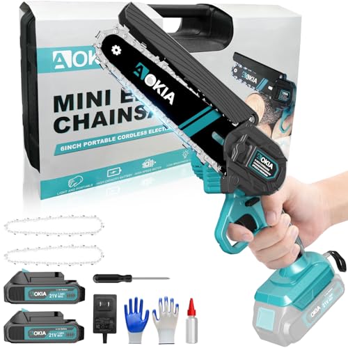 Sierra Podar Eléctrica Batería con Maletin Marca Aokia