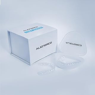 ALIGNERCO Custom Night Guard - Teeth Grinding & Clenching Protection - Upper & Lower Dental Guard (Hard) - Comfortable & Effective