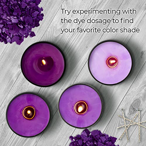 Image of Candle Shop - Violet color 2 oz - Dye chips for making candles - Candle wax Dye - A great choice of color