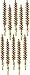 Tipton Best Gun Bore Brush .35 Cal/9mm 3-Pack Bronze Bristles for Removing Fouling and Residue in Barrel