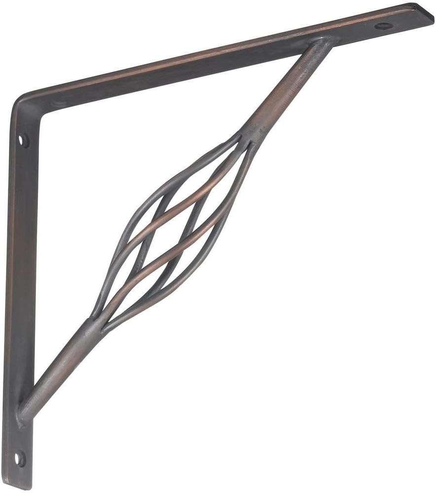 National Hardware N236-216 N236216 BRACKT R/D 7X8IN Shelf Bracket, 7 x 8, Antique Bronze